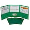 C-Line Products Tri-Fold Portfolio, Heavyweight Poly, Green, 24PK 33943-BX - alternate 1